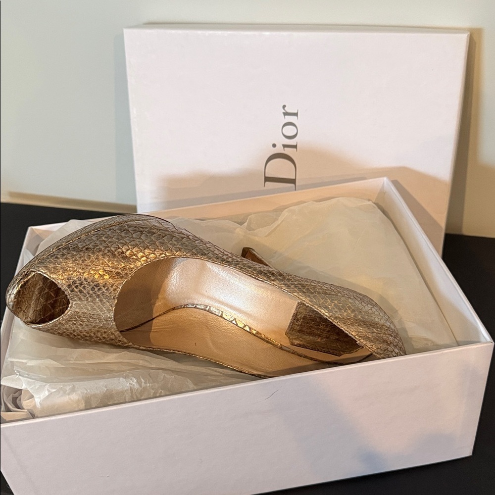 Christian Dior Metallic Miss Dior Escarpin 12 Pumps 39.5 - Picture 10 of 11